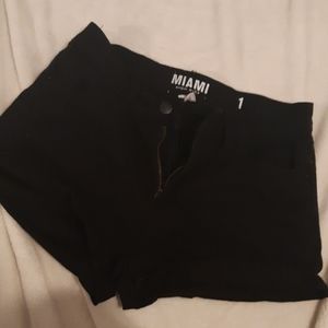 Black high waisted shorts